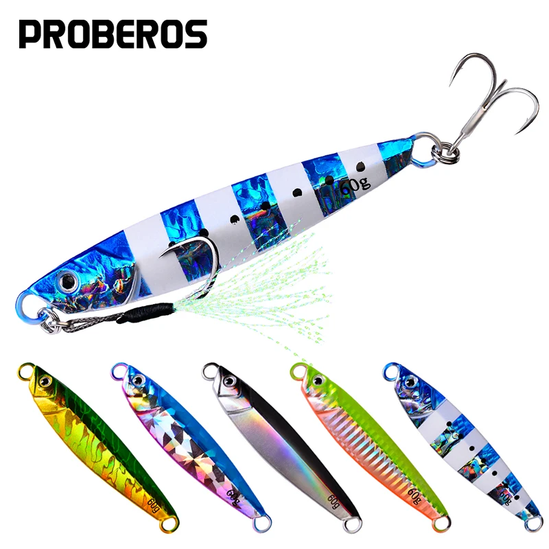 PROBEROS 1 шт. металлическая приманка в виде ложки 24 г-30 г-40 г-60 г искусственная для