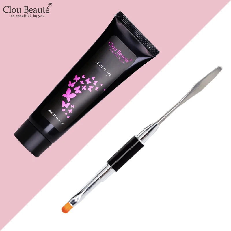 Гель лак для ногтей Clou Beaute блестящее решение жидкий инструмент маникюра
