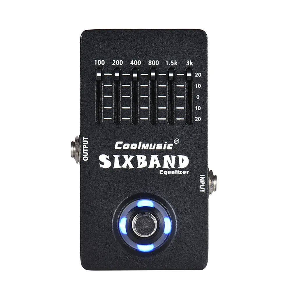 Electric Guitar Equalizer Effect Pedal 6-Band EQ Full Metal Shell True Bypass | Спорт и развлечения