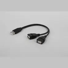 Câble d'extension USB 2.0 mâle vers femelle 2 en 1, câble de chargement de données pour disque dur, connexion de carte réseau