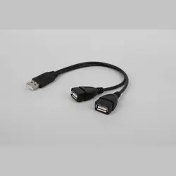 Câble d'extension USB 2.0 mâle vers femelle 2 en 1, câble de chargement de données pour disque dur, connexion de carte réseau 