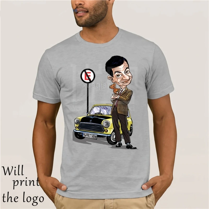 Mr Bean Tee Uomo ретро Mini Cooper Car графическая футболка di Cotone Per Divertente Homme Spedizione