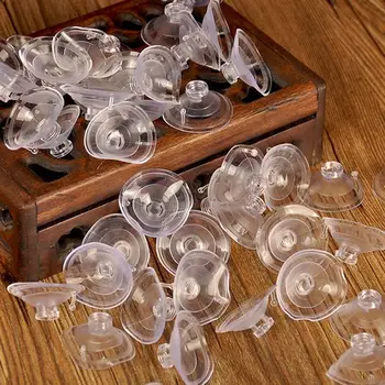 

20PCS 4CM Plastic Clear Suction Cup Transparent Sucker Hangers without Hooks for Kitchen Office Bathroom