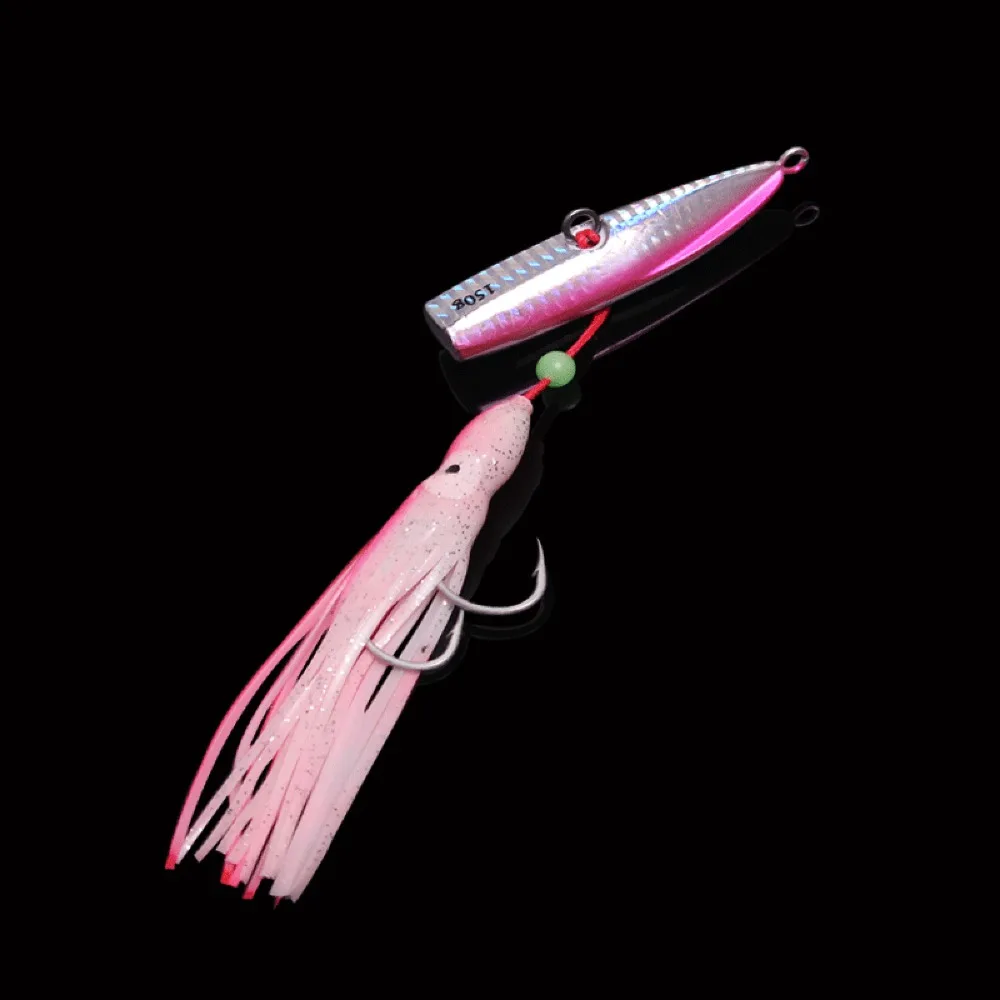 Cabeça de Chumbo Pesca Lula Nadar Baixo Voar Borracha Gabarito Girador Isca 150 - 180 200g 4 Pçs 13 Iscas artificiais