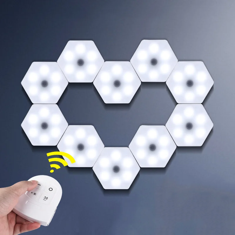 

Battery Operated Dimmable LED Under Cabinet Light Touch Led Puck Lights Closets Lights with Remote Control for Wardrobe Bathroom