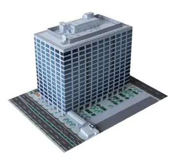 

3D Paper Model High Business Building Model Sand Table Construction Scene Handmade DIY Children's Educational Development Toys