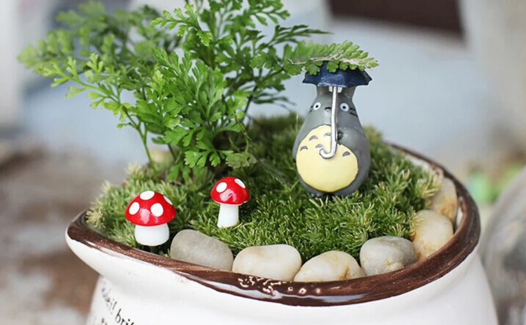 Cute Miniature Dollhouse Bonsai Fairy Garden Landscape Mushroom Figurine Home Garden Pot Decor Pack of 20