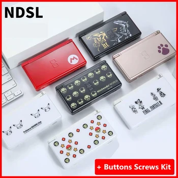 Carcasa de cobertura completa reemplazo de carcasa de edición limitada para Nintendo DS Lite DSL NDSL NDS Lite con botones Kit de tornillos