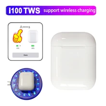 I100 tws Bluetooth наушники, мини беспроводные наушники, стерео беспроводные наушники, Спортивная bluetooth-гарнитура с зарядным устройством для телефона
