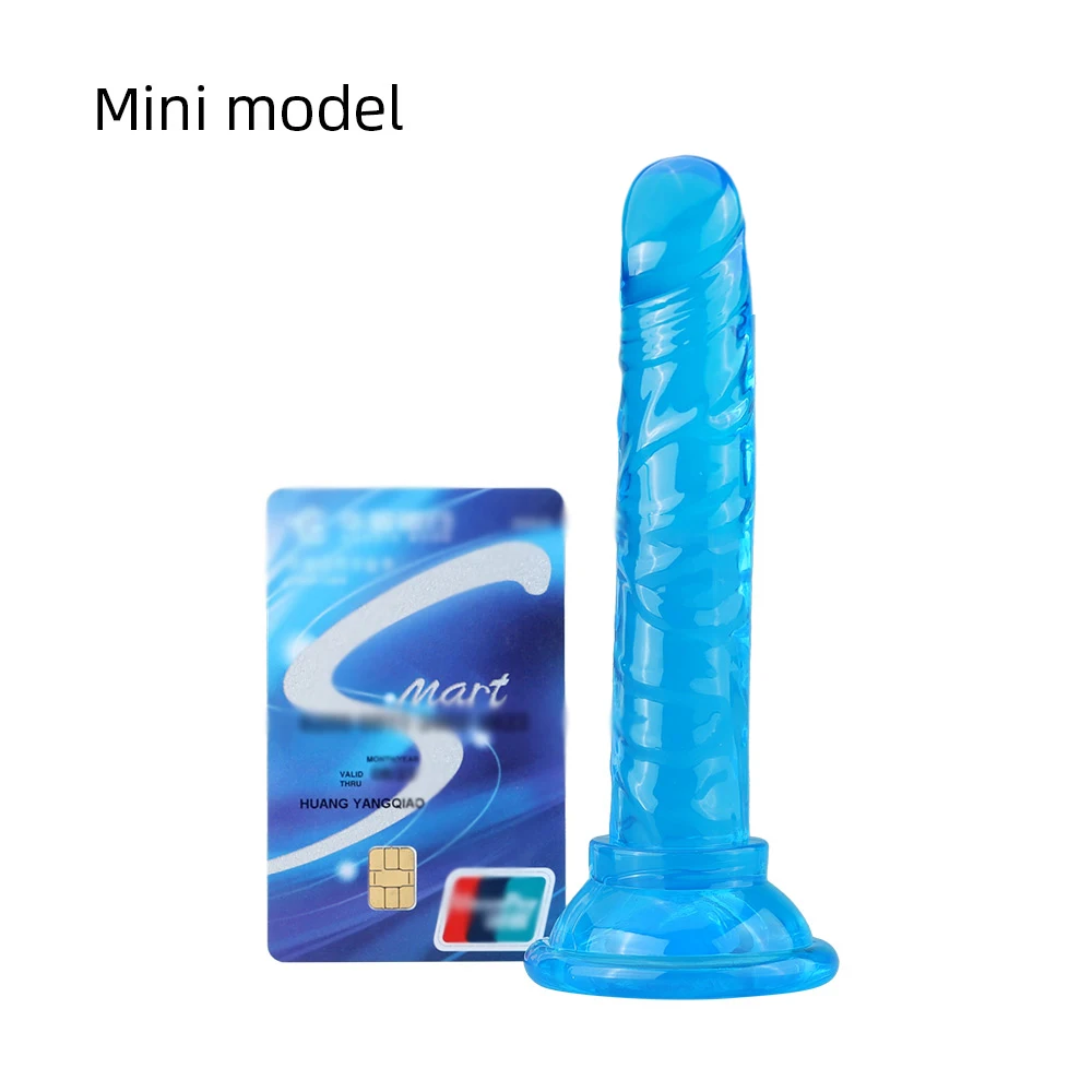Realistic Dildo Anal Masturbator Sex Toys for Couples Crystal Jelly Dildo Suction Cup Penis Thrusting Dildo