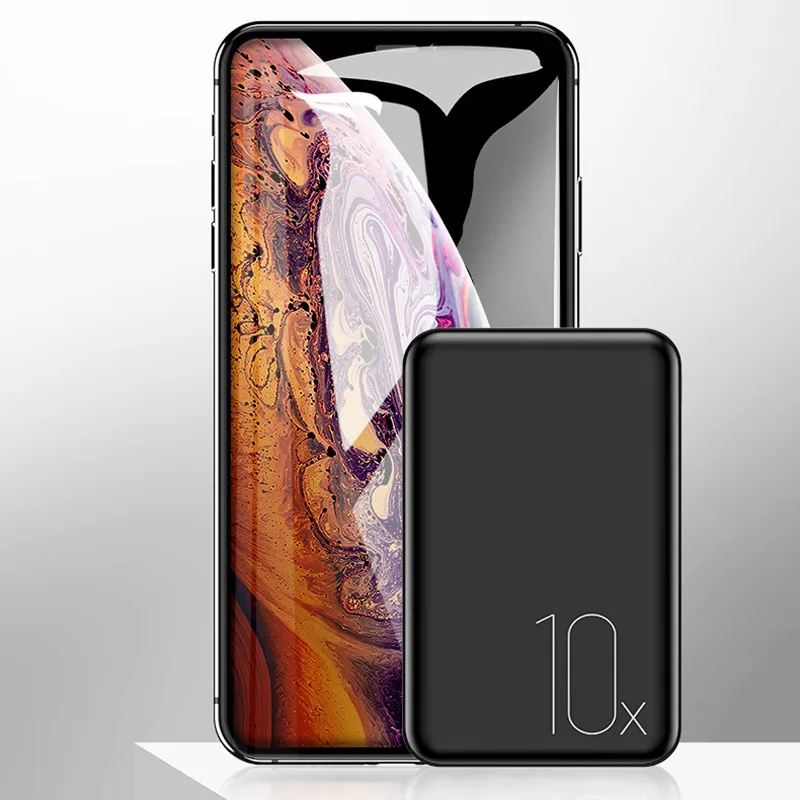 TUOSHIKE 10000 мАч Мини банк питания два порта Usb портативный внешний аккумулятор зарядное устройство Внешний аккумулятор быстрая зарядка для Iphone samsung