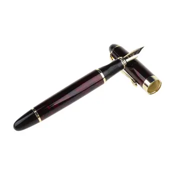 

New Jinhao X450 Fountain Pens Medium Nib Pen Gold Trim Quality Chic Writing Gift H55F