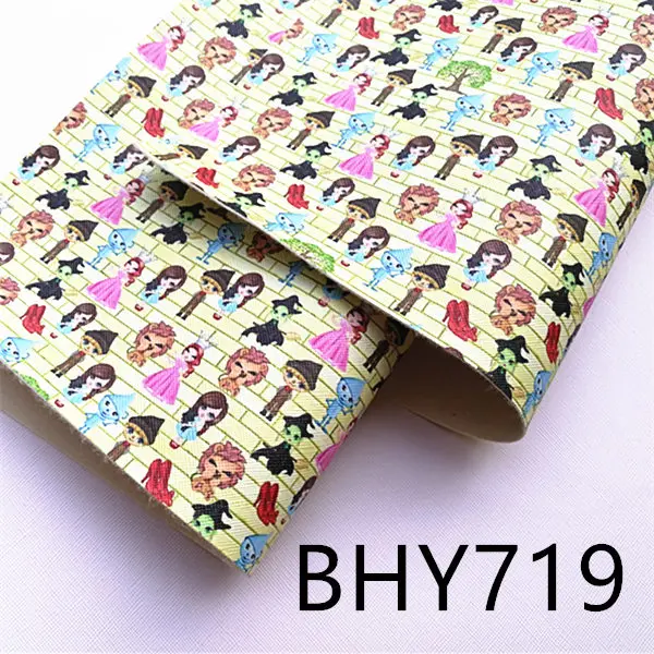 A4 20*33 см мультфильм печать синтетическая кожа ткань для DIY аксессуары BHY718