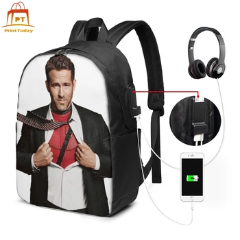

Ryan Reynolds Backpack Ryan Reynolds Backpacks Print Teen Bag Street Men's - Women's High quality Bags