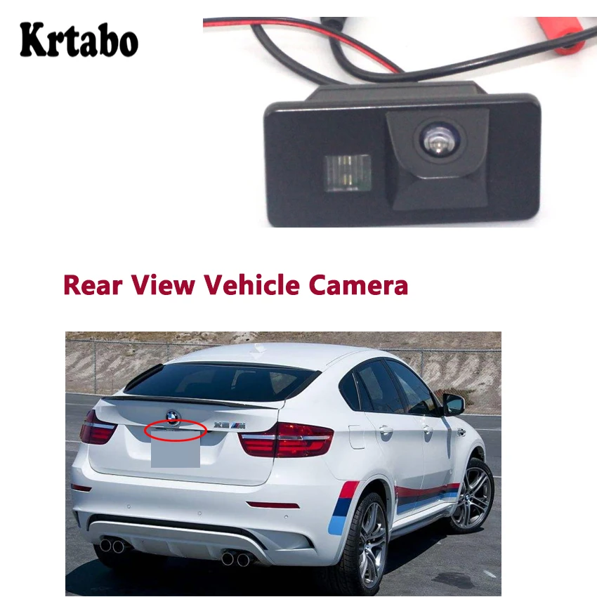 

Krtabo For BMW X6 M 2009 2010 2011 2012 2013 2014 Waterproof Car Rear View Back Up Reverse Parking Camera high quality CCD