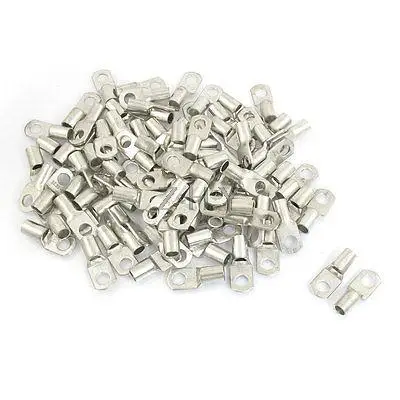

100 Pcs Non Insulated Ring Tongue Terminals Cable Lug for 16-14 AWG