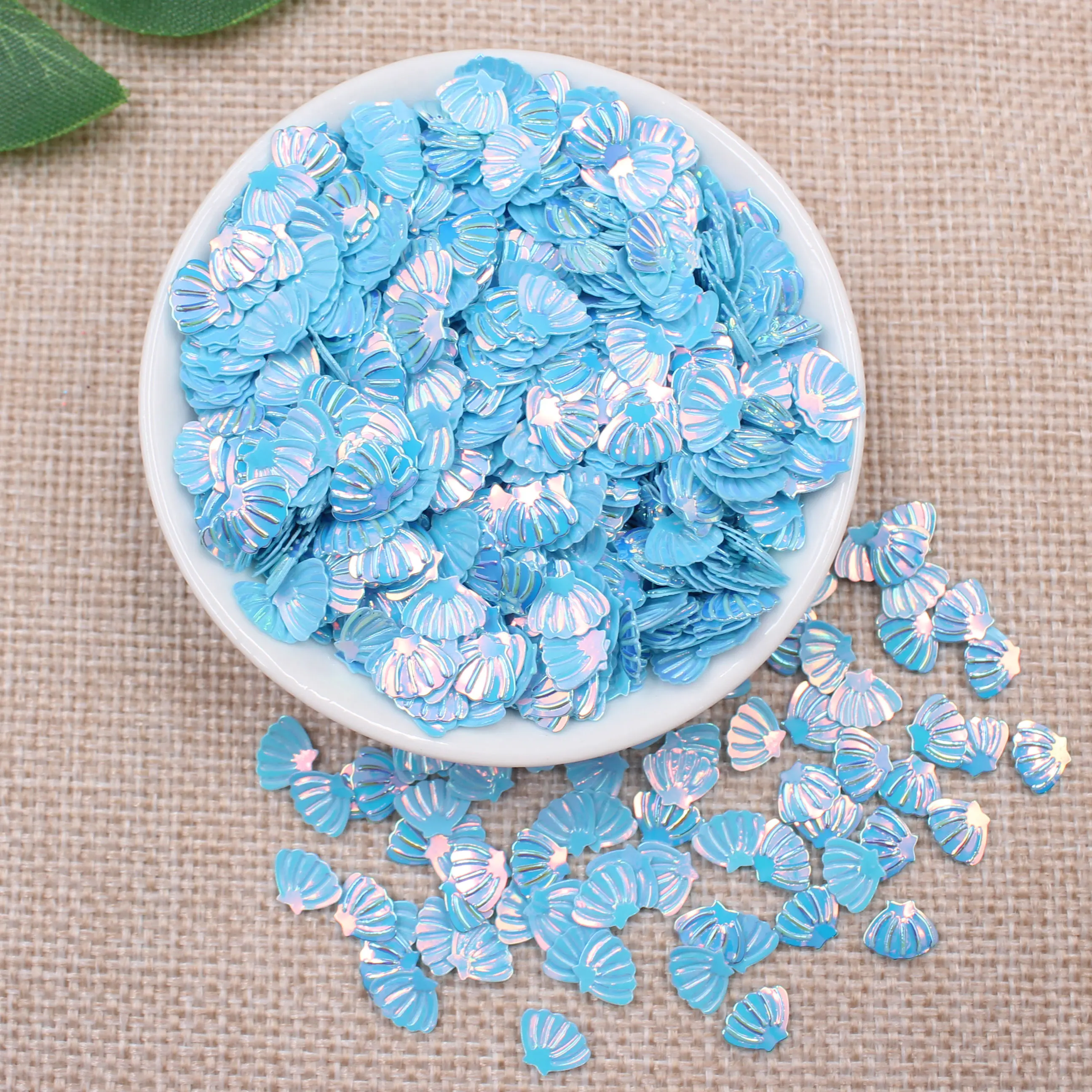 50g/Lot 7mm Shell Glitter Sequins Sewing Garment Accessories Diy Crafts Conch Glitter Paillettes Festival Decoration confetti