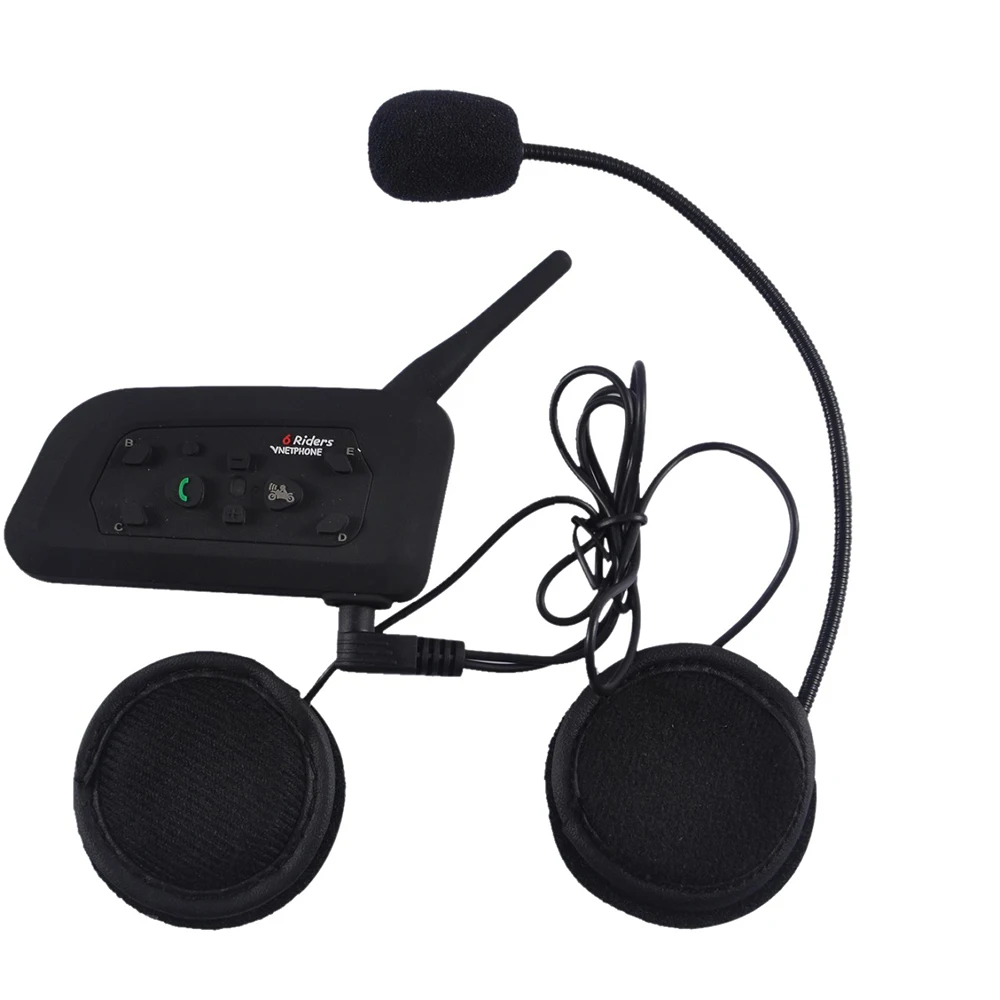 

Universal Wireless Motorcycle Radio BT Walkie-talkie V6-1200 Waterproof Noise-proof Wind-proof Intercom