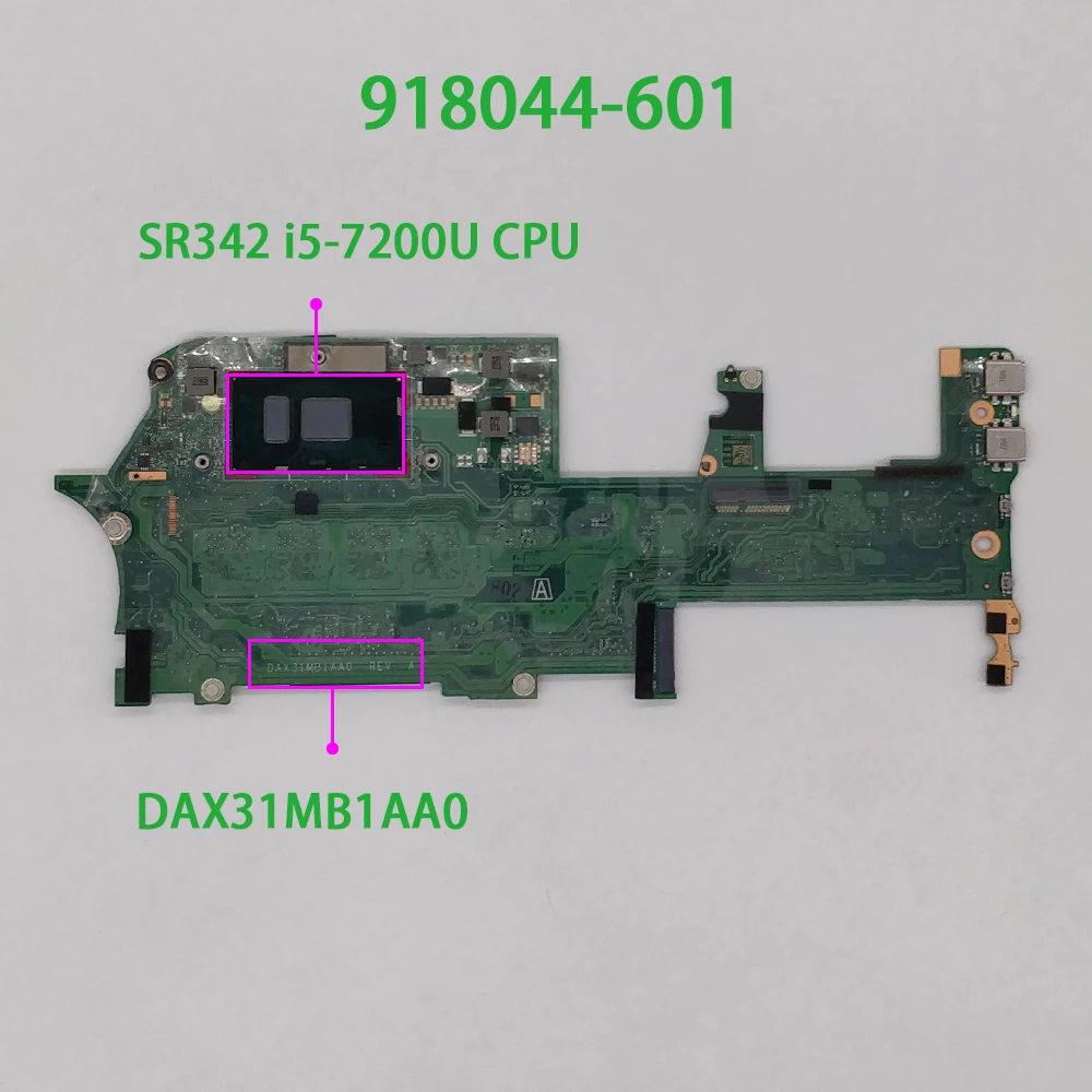 Оригинальная материнская плата для ноутбука 918044-601 DAX31MB1AA0 UMA w i5-7200U CPU 8 Гб RAM HP Spectre