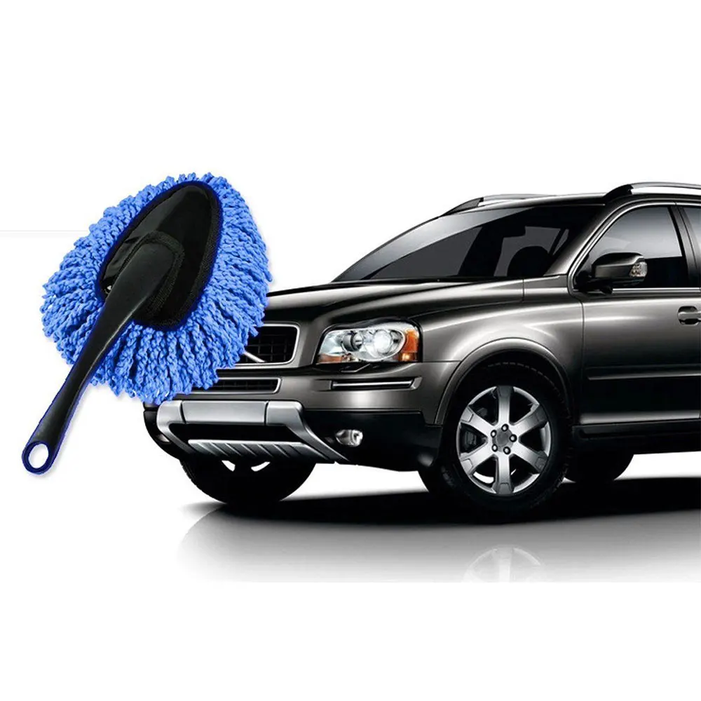 Vehemo with Handle for Car Cleaning Brush Car Wash Brush Cleaning Brush Window Mop Home Auto Detailing Automobile Dust Removal