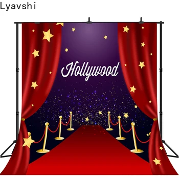 

Lyavshi birthday photo backdrops Red carpet for VIP event star cinema decor hollywood party background photocall photography