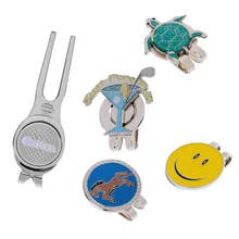 4 шт. милый магнитный металлический мяч для гольфа маркер с Golf Divot ремонт для любой шапка с козырьком