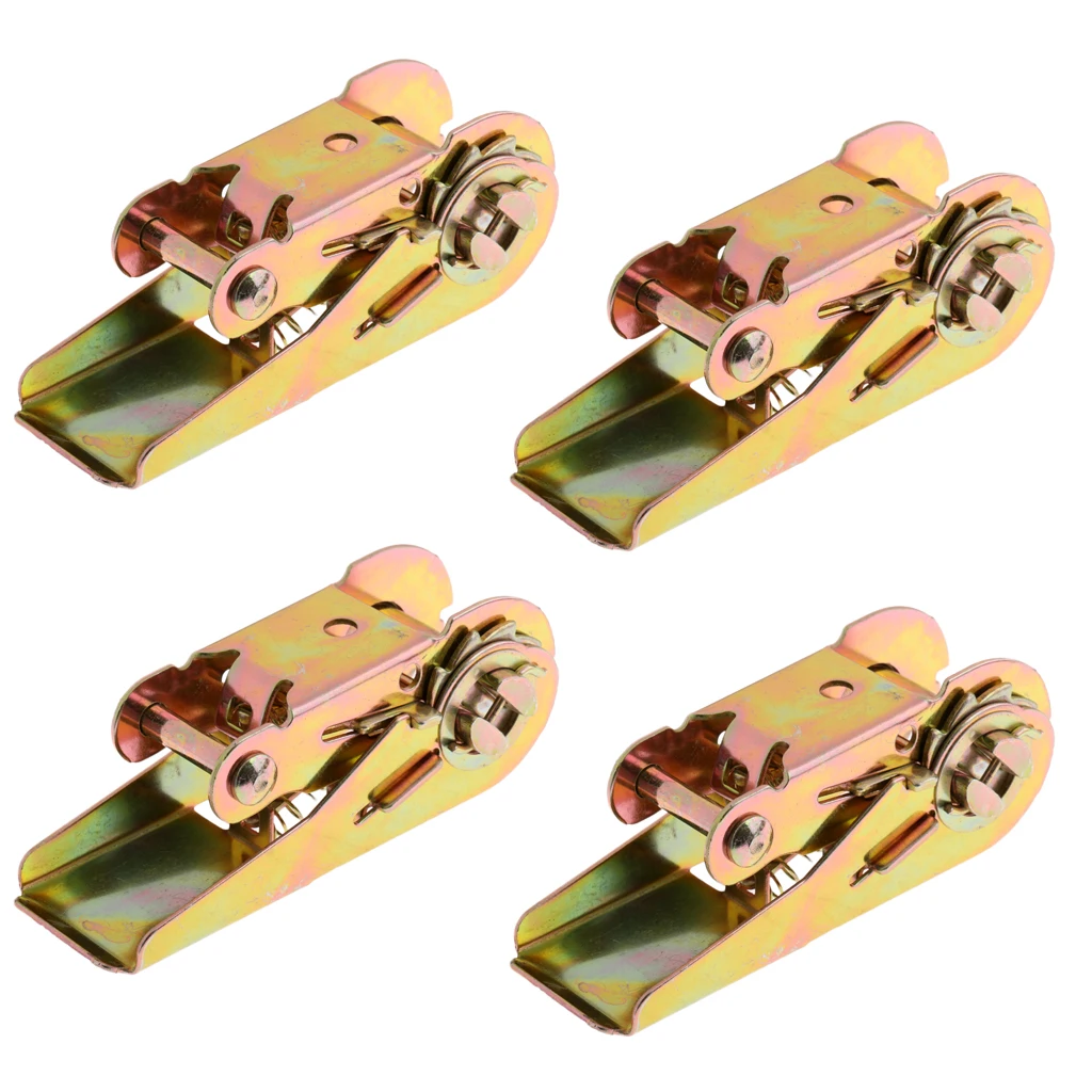 

Universal 1' Handle Ratchet Tie Down Lashing Trailer Spare Accessories x4pcs