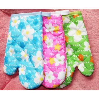 

New 1pc Hot Baking Microwave Oven Cooking Bakeware Kitchen Heat Resistant Cotton Glove Thicken Food Grade Anti-Hot Gloves Mitts