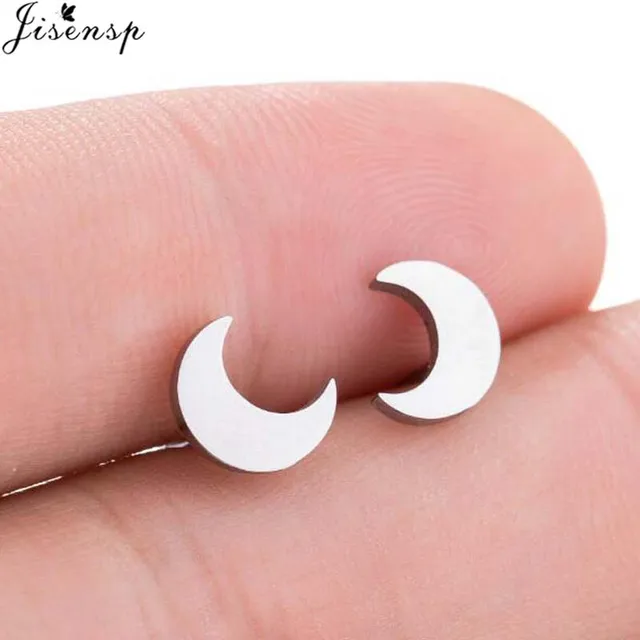 Mini Stainless Steel Earings Fashion Jewelry Small Animal Ear Studs Punk Cross Star Dragon Ballet Stud Earrings Pendientes Gifts GED002