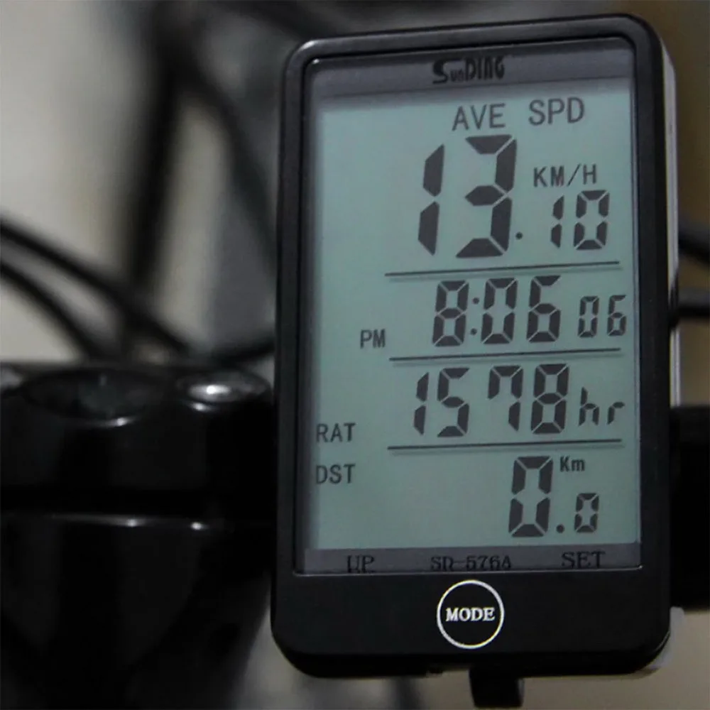 

2020 High Quality Waterproof Auto Bike Computer Light Mode with LCD Backlight Touch Wired Bicycle Cycling Speedometer