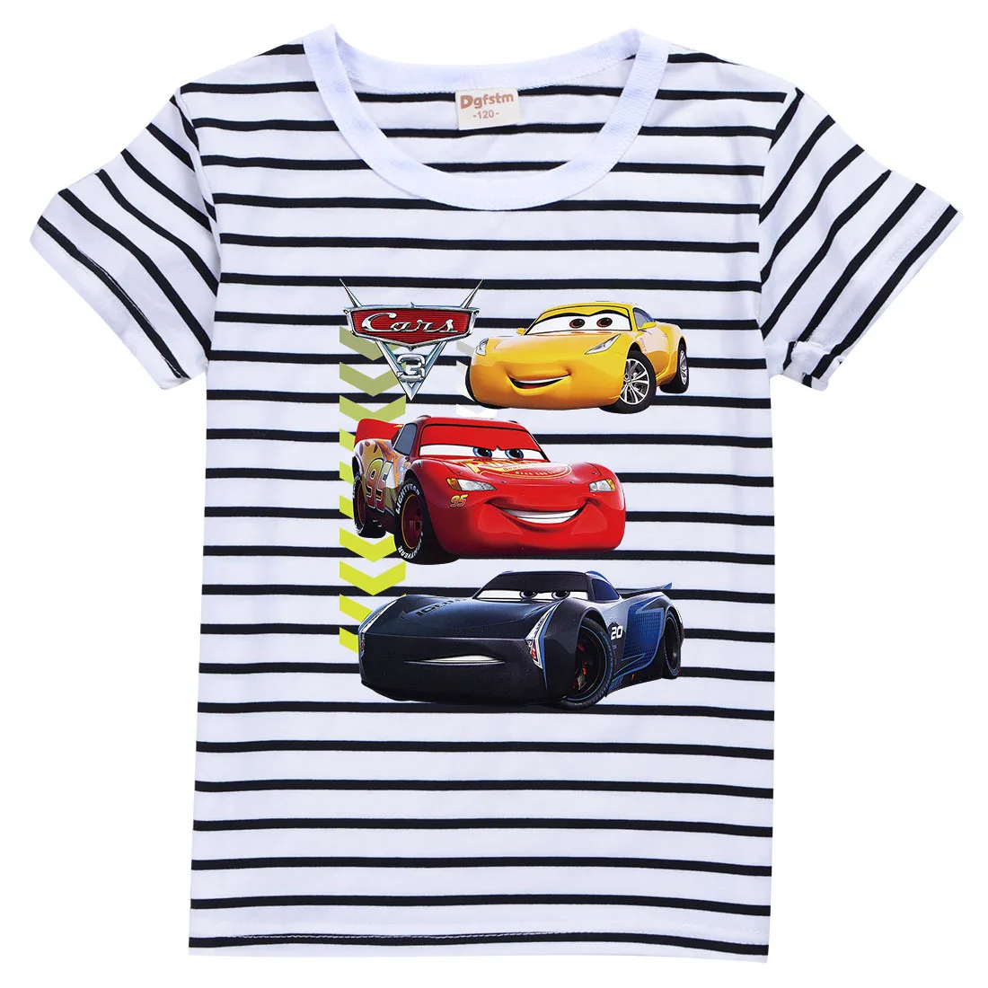 Disney Cars Boys Short Sleeve T-Shirt Lightning Mcqueen 