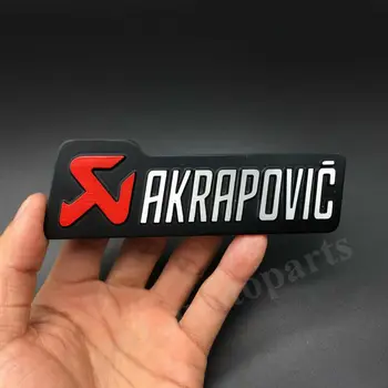 

Metal AKRAPOVIC Exhaust Heat Resistant Foil Car Auto Emblem Badge Decal Sticker