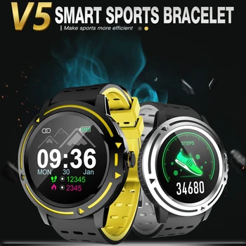 

V5 Smart Watch Heart Rate Calls Reminder Full Touch Smartwatch IP67 Waterproof Watch Men For HuaWei Android IOS PK L9 GT2 Watch