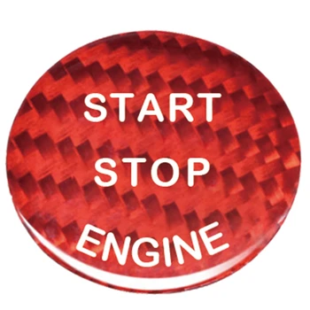 

Carbon Fiber Sticker Car Engine Start Stop Button Decor Cover for Bmw E90 E46 E39 E36 E60 F30 F10 E87 E53 E70 G30 X5 5 Series ST