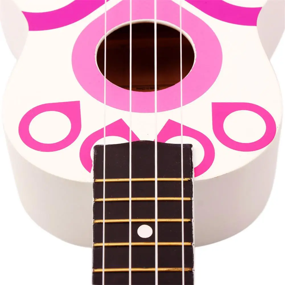 21 дюймов Гавайские гитары укулеле модный Узелок липа Ukelele 4 струны музыкальный инструмент с сумкой ремень струна Capo