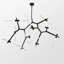 

Modern Villa Tree Branch Chandelier Dimmable G9 Herringbone Pendant Light Living Room Dining Room Luxury Hanging Lamp Fixture