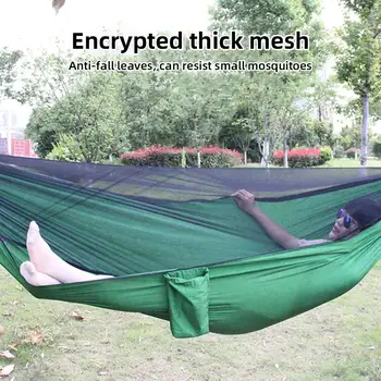 

Nylon Tent Hammock Hanging Camping Tents Swing Hanging Bed Practical Outdoors Mosquito Net Couch Sturdy Durable Travel