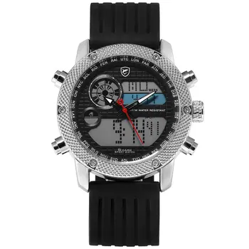 

Porbeagle Shark Sport Watch Men Top Luxury Brand Men's LCD Digital Date Quartz Silicone Wrist Chronograph Sports Watches /SH585