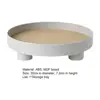 Cutelife Ins Nordic Plastic Round Storage Tray Tableware White Ring Tray Decorative Jewelry Desktop Wedding Kitchen Serving Tray 6