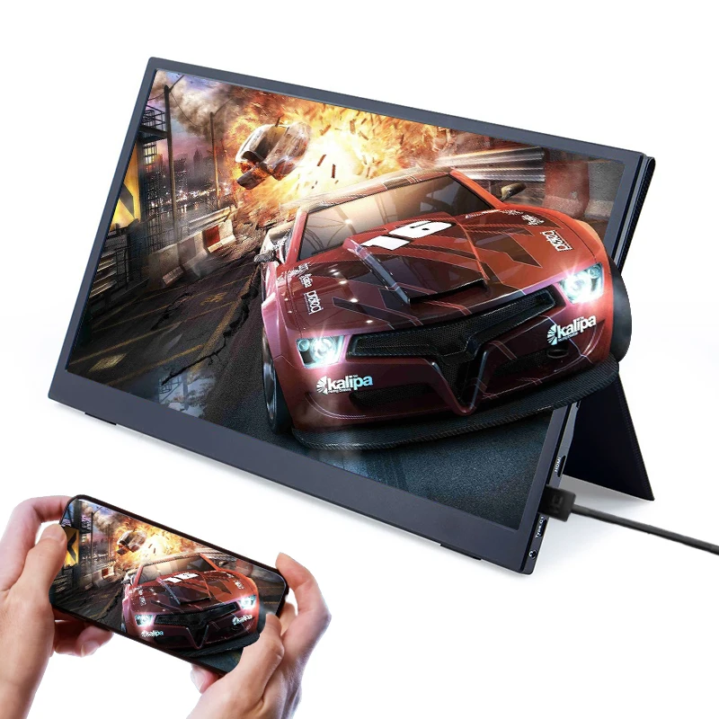 Monitor Portátil do Jogo do Toque 156 1080p Hdr Ips Usb tipo c Hdmi Telefone Portátil Desktop Mac Interruptor Ps4 Xbox - Imagem 4