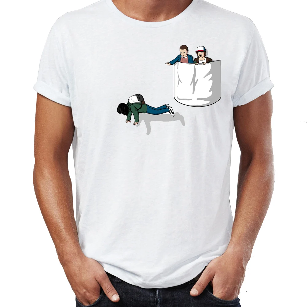 

Men's T Shirt Stranger Things Eleven Saves Mike Awesome Artwork Printed Tee