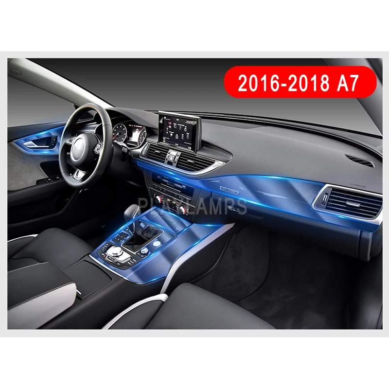 Прозрачная наклейка для Audi акция пленка из ТПУ наклейки A7 аксессуары центральной