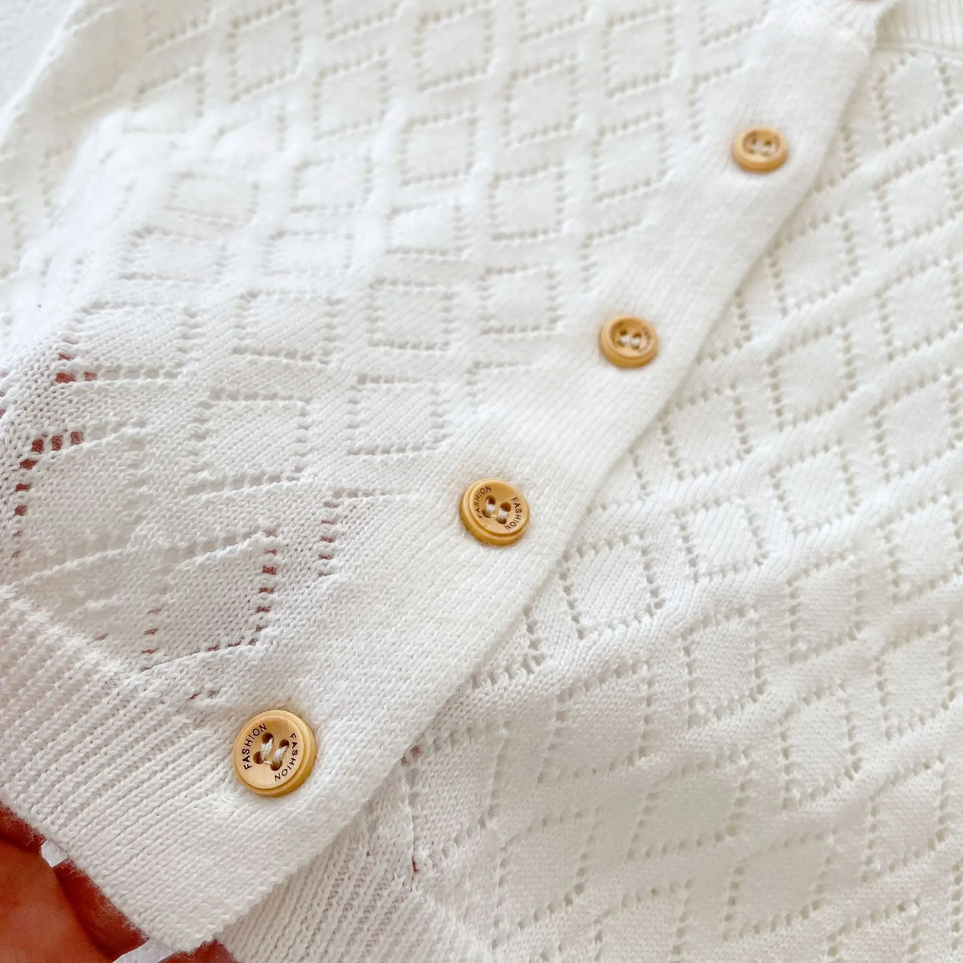 Knit Sweater 0-3T Newborn Kid Cardigan Sweater For Baby Boys Girls Elegant Autumn Winter Knitted Top Long Sleeve Hollow out Knitwear Coat