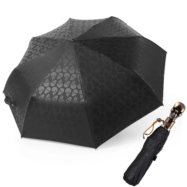 Classic Retro Skull Men Women Umbrella: A Stylish and Functional Accessory