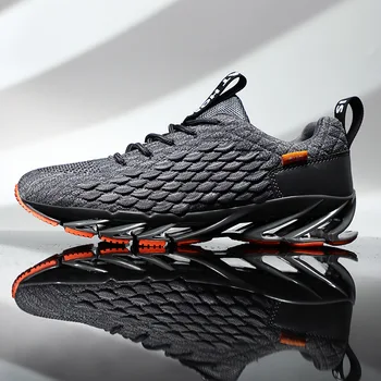 

Fish Scale Cool Men's Shoes Spring 2020 New Gym Flying Mesh Shoes Breathable Sports Shoes Running Shoes