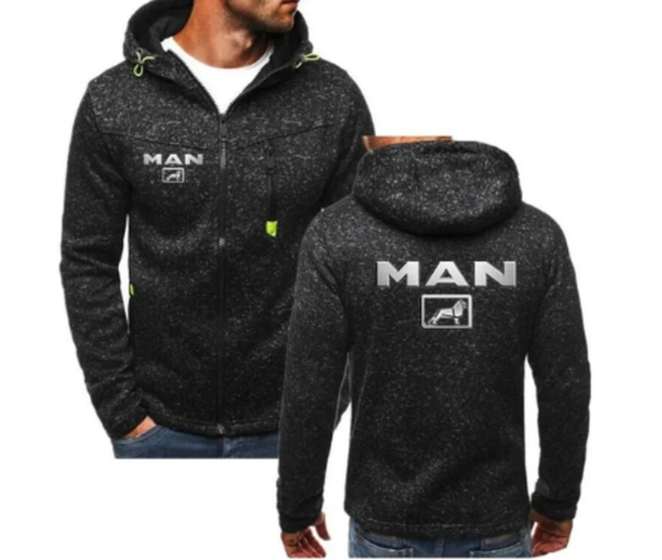 Sudadera con capucha de alta calidad para hombre, con logotipo de marca de camión, chaqueta con cremallera, 51i, novedad, Invierno