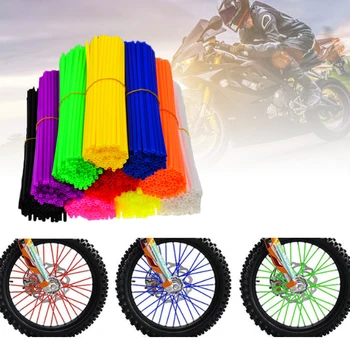 

72 Pcs Universal Spoke Skins Covers Dirt Bikes Motorcycle Wheel Spoke Decoration Protection Cover Motorcycle Accessories