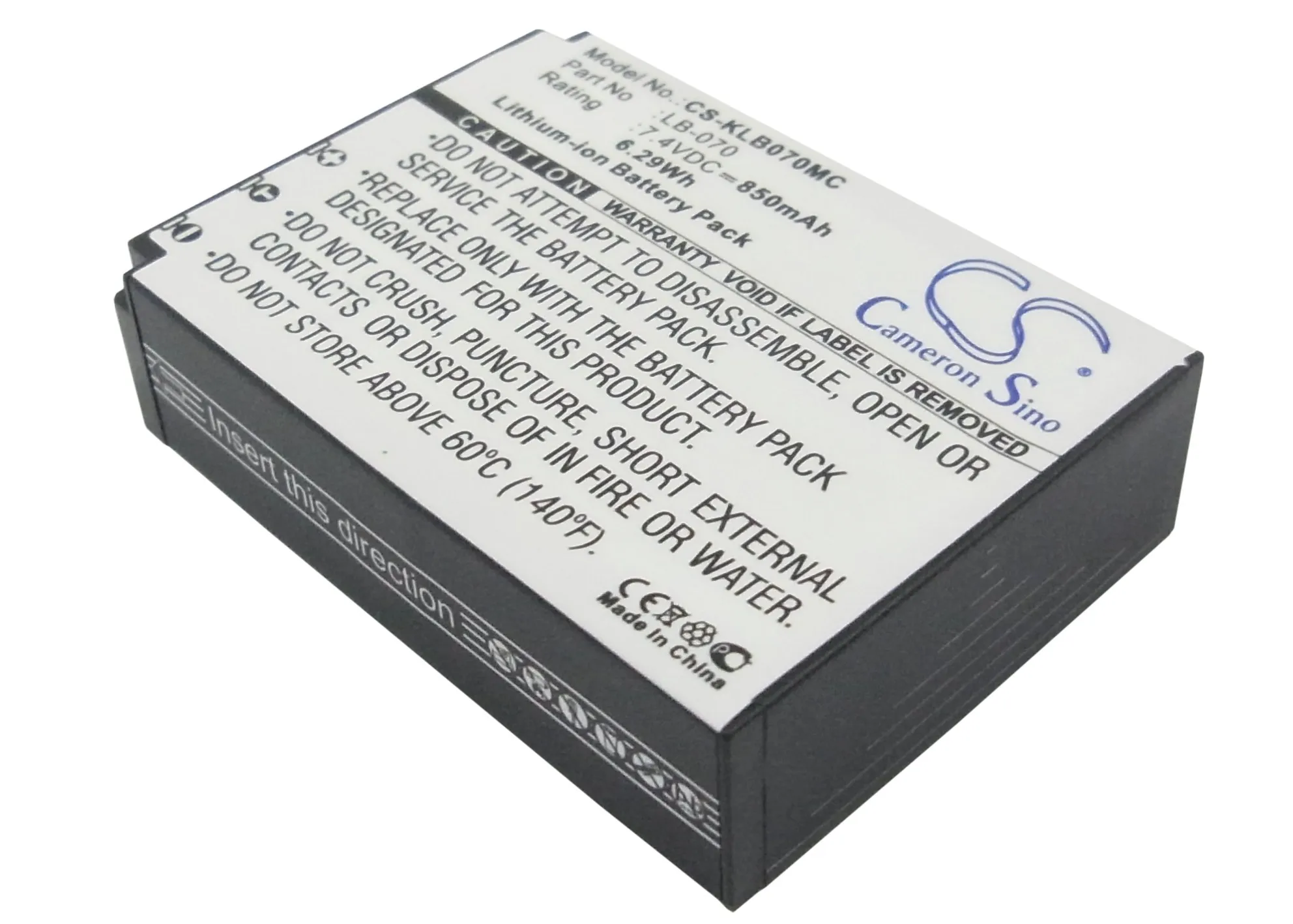Аккумулятор для Kodak LB-070 Pixpro AZ651 Astro Zoom AZ652 PIXPRO S1 850mAh / 6.29Wh | Мобильные телефоны и