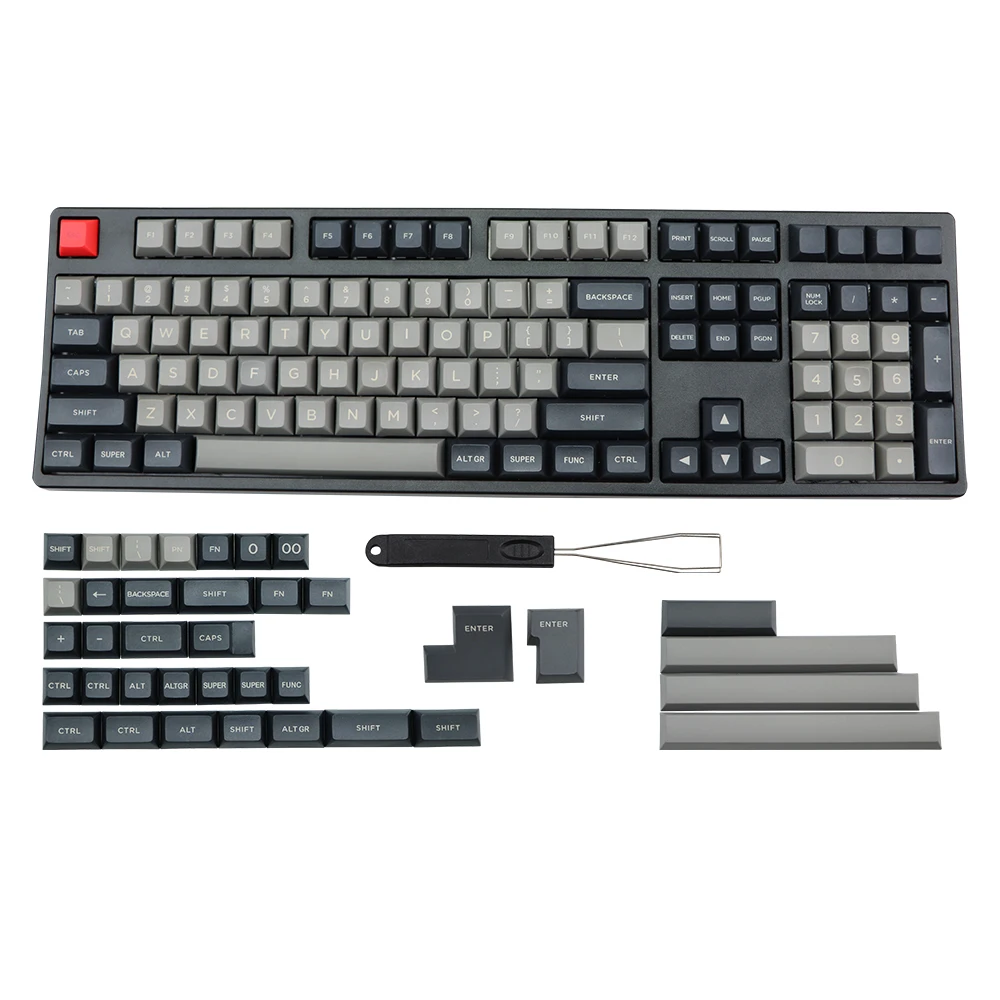 Толстая крышка ключа Dolch PBT ANSI макет 145 DSA профиль для Cherry Gateron Kailh MX переключатели