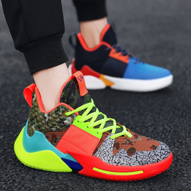 Basketball Shoes Men Lebron High Top Basketball Sneakers Men Training Ankle Boots Outdoor Men Colorful Sport Shoes